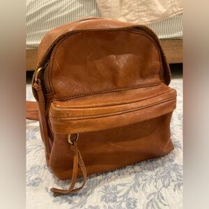 Madewell mini leather backpack
